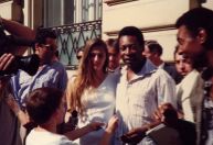 Ilze Scamparini fez "pegadinha" com Pelé na Copa do Mundo de 1990