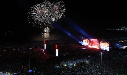 Lady Gaga Gives Massive Free Concert in Copacabana Beach