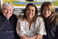 Em Nova York, Preta Gil recebe visita de Boni: "Amei"