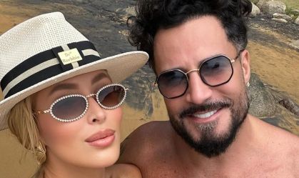 Noiva de Latino defende cantor após polêmica com filho: "O bem vencerá"