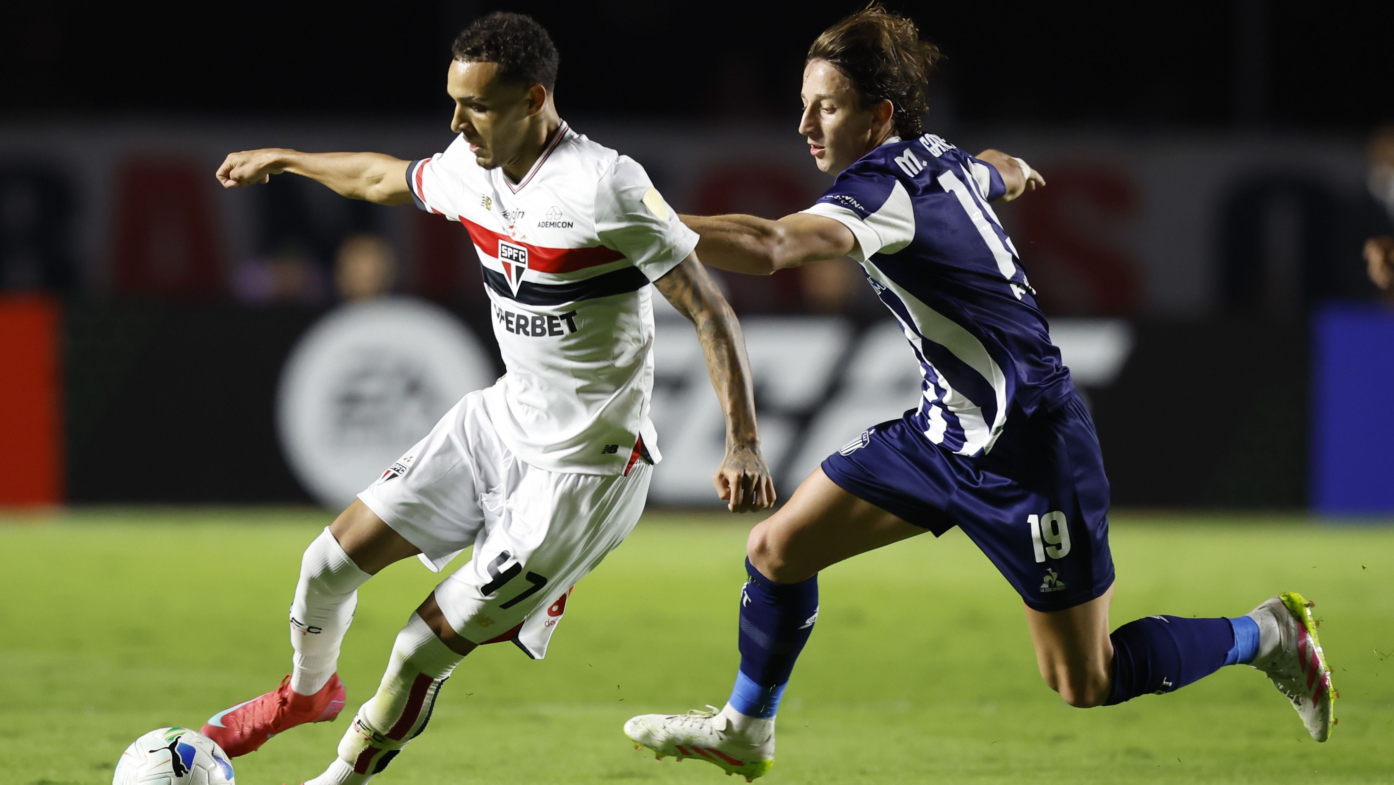 Lance de São Paulo x Talleres, pela Copa Libertadores da América