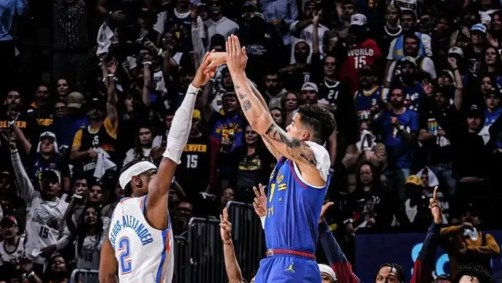 Shai Gilgeous Alexander, do Thunder, e Michael Porter Jr., do Nuggets