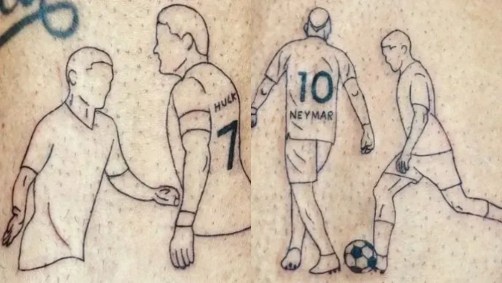 As tatuagens de Rubens, do Atlético-MG