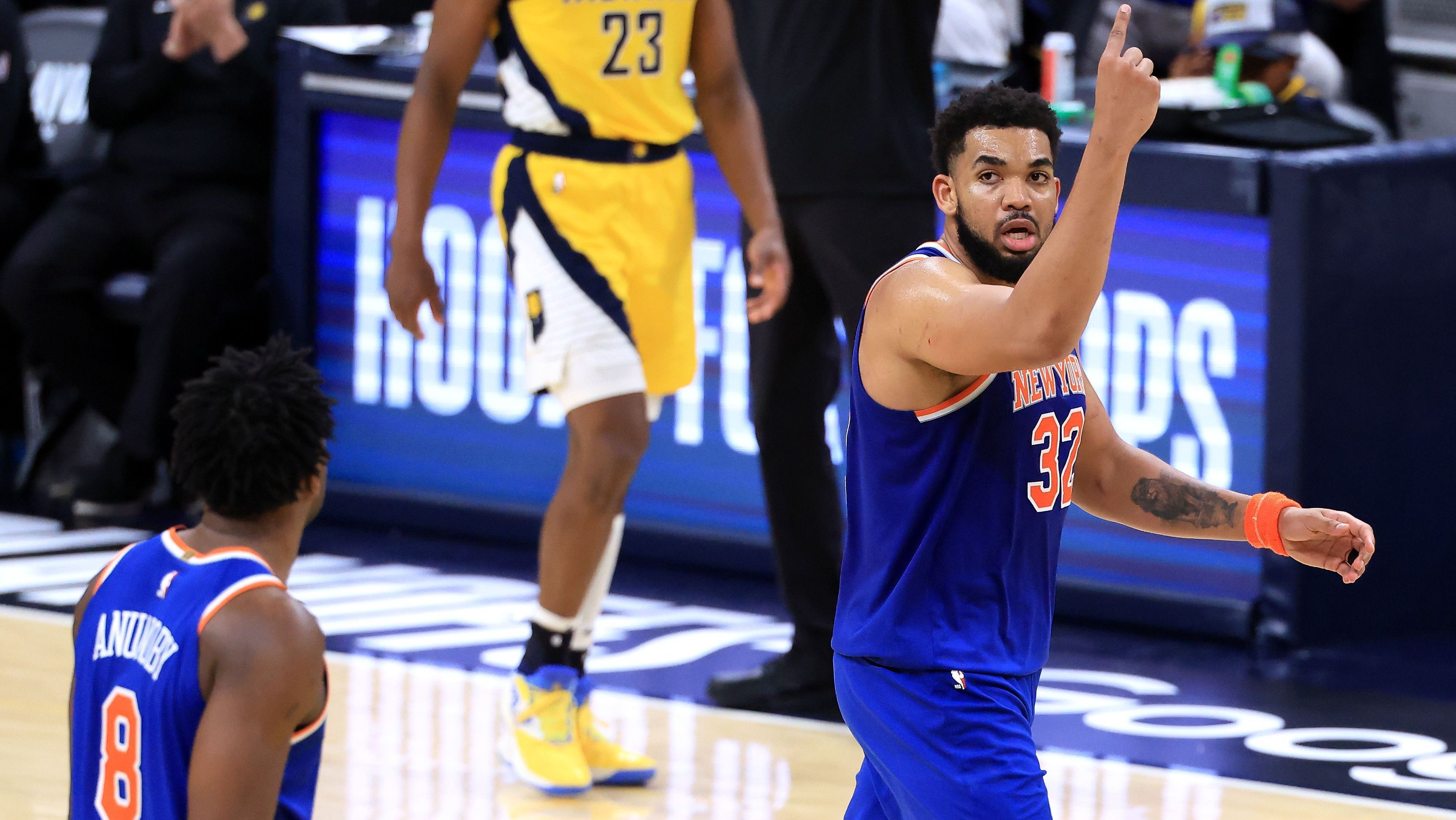 Karl-Anthony Towns liderou virada dos Knicks contra os Pacers
