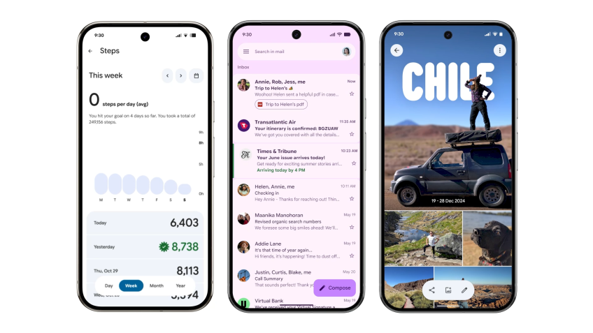 Novo design do Android 16 • Divulgação/Google