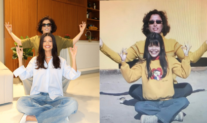 Vitória Strada refaz foto antiga com a mãe: "Algumas coisas nunca mudam"
