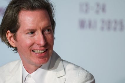 Diretor Wes Anderson em coletiva de imprensa no 78º Festival de Cinema de Cannes, França