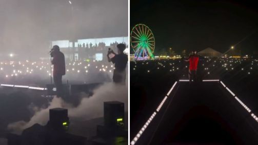 Virginia mostra Zé Felipe emocionado em show após término
