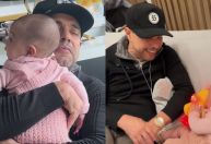 Zezé Di Camargo mostra reencontro com a filha Clara: "Matando a saudade"