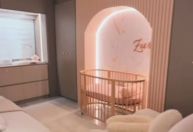 Rosa, marrom e luz de LED: veja quarto de Zuri, filha de Brunna e Ludmilla