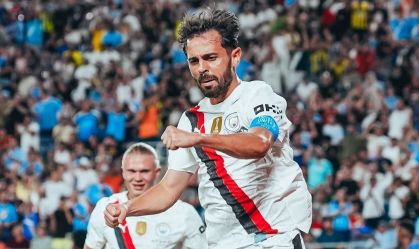 Bernardo Silva comemora gol do City