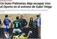 "Mereceu mais": imprensa internacional repercute estreia do Palmeiras no Mundial