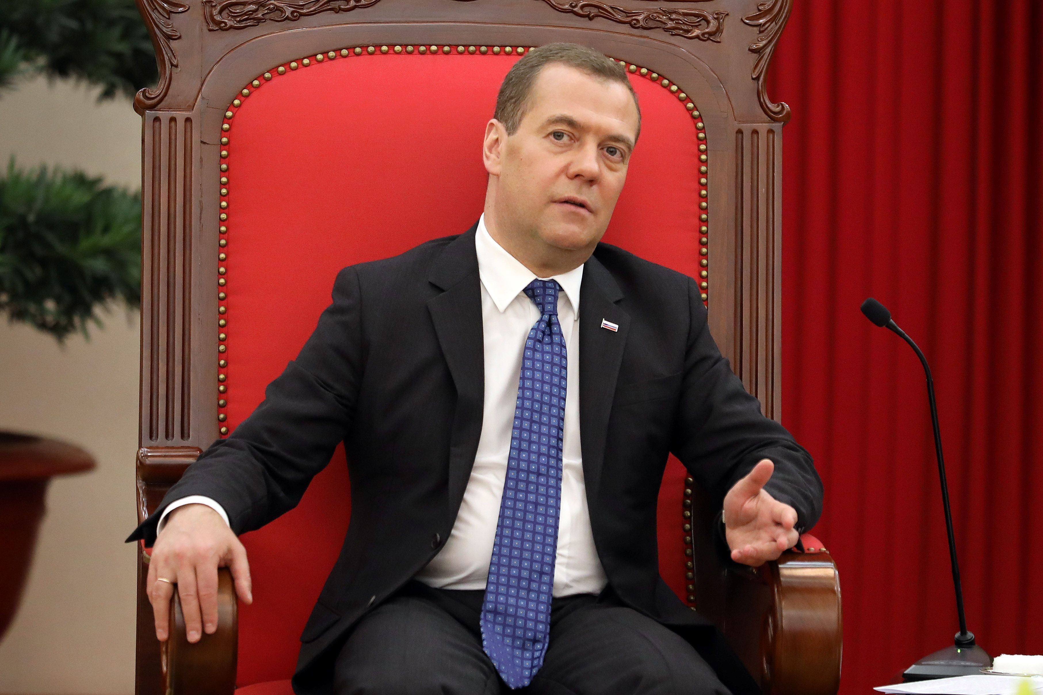 Dmitry Medvedev em Hanói, no Vietnã