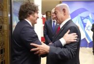 Netanyahu encontra Javier Milei durante visita a Israel