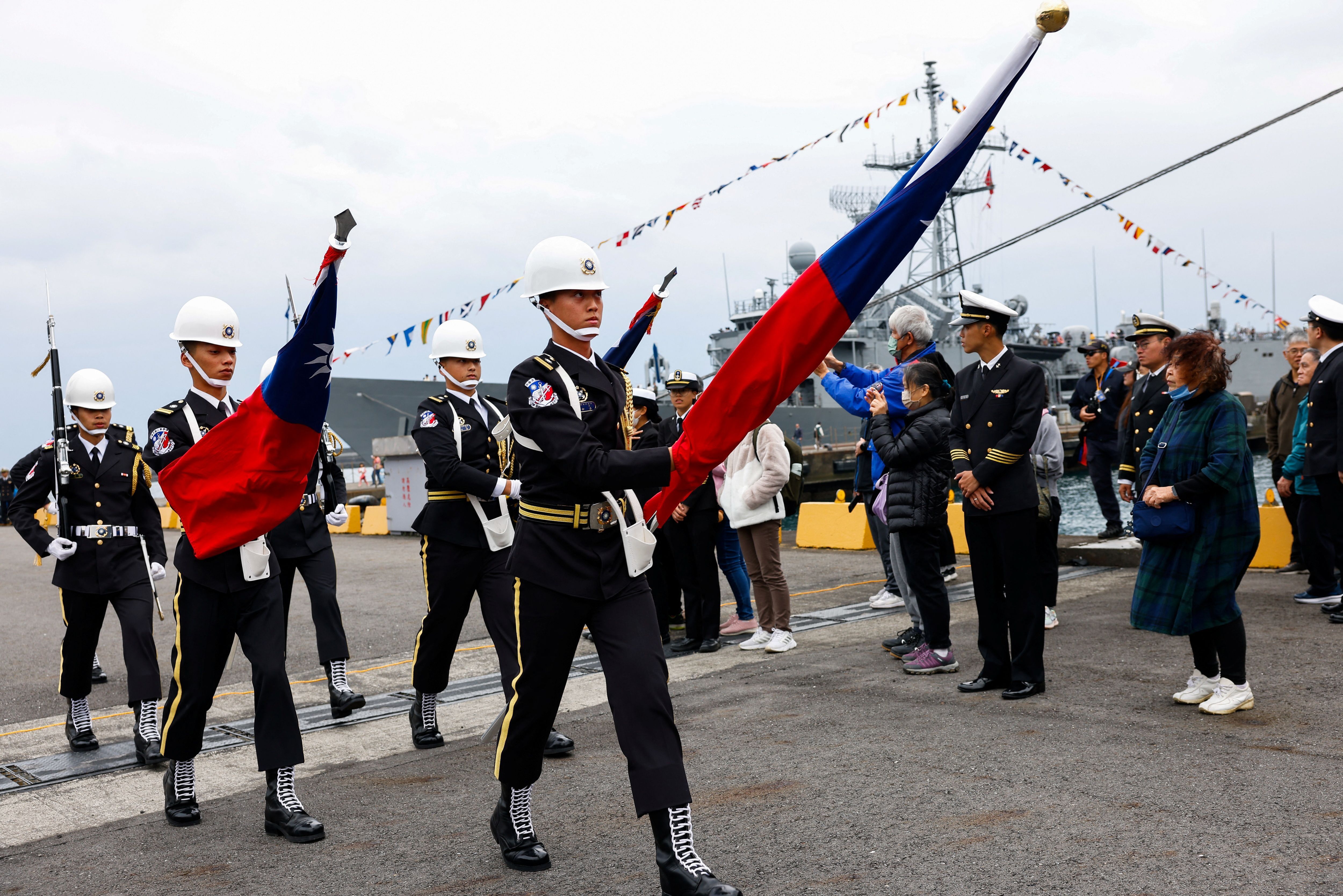 Evento de dia aberto ao público da Marinha de Taiwan, em Yilan