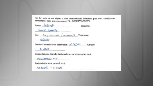 "Lights formed triangle": UFO report on the flight is disseminated