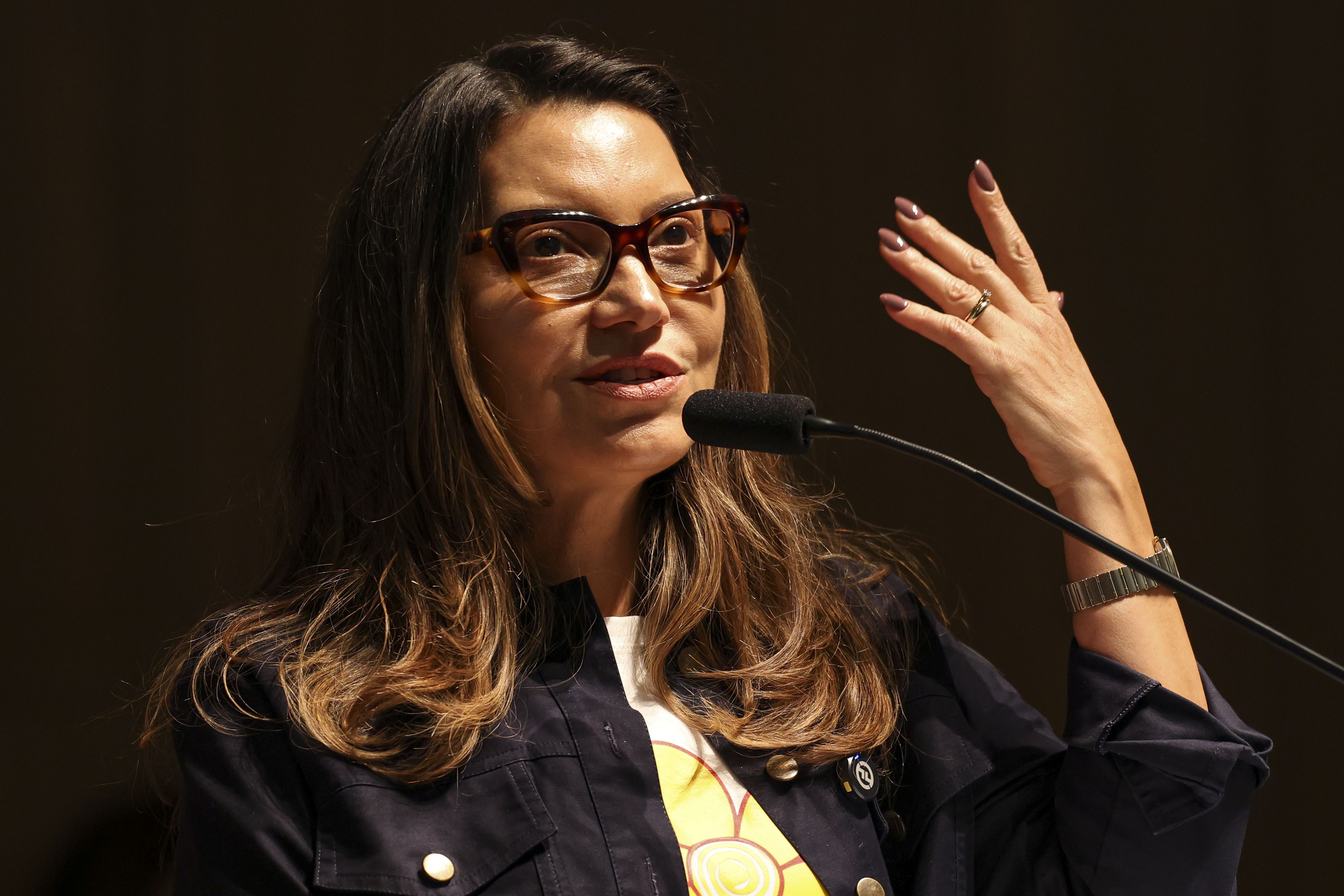 Brasília (DF), 19/05/2025 - A primeira-dama, Janja Lula da Silva, durante a abertura da Semana Nacional de Enfrentamento à Violência Sexual contra Crianças e Adolescentes. Foto: Marcelo Camargo/Agência Brasil