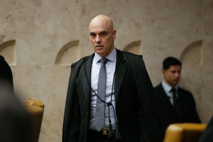 Ministro Alexandre de Moraes durante Sessão plenária do STF