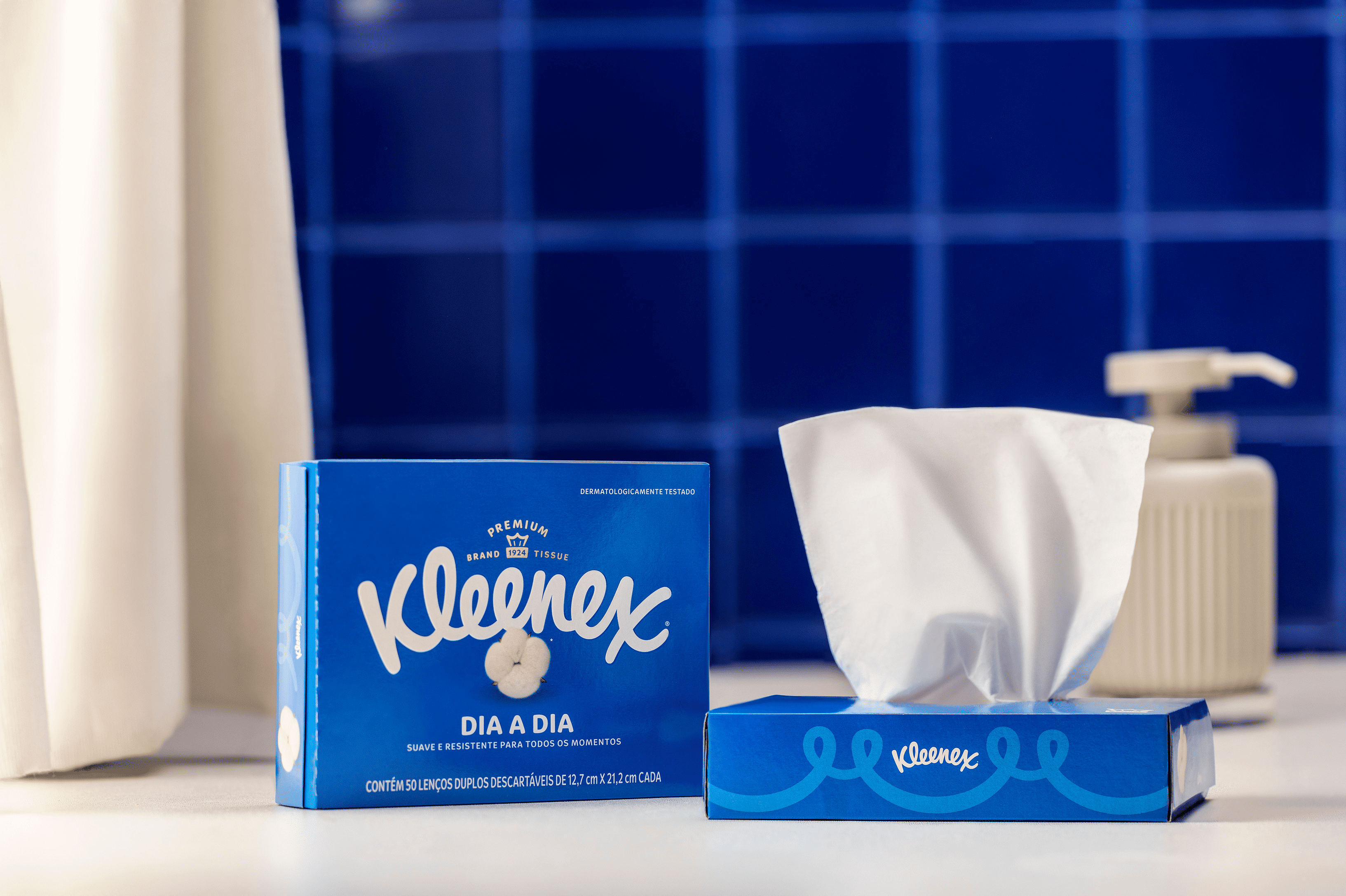Lenços de papel da marca Kleenex