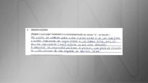 "Lights formed triangle": UFO report on the flight is disseminated