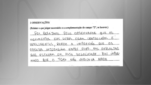 "Lights formed triangle": UFO report on the flight is disseminated