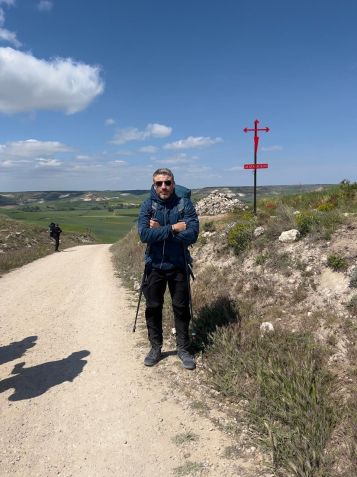 Alexandre, brasileiro que fez o caminho de Santiago • Reprodução