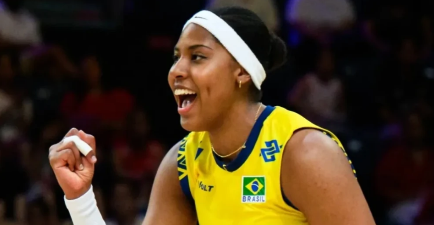 Ana Cristina comemora ponto do Brasil