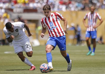 Atlético de Madrid antes do início do jogo