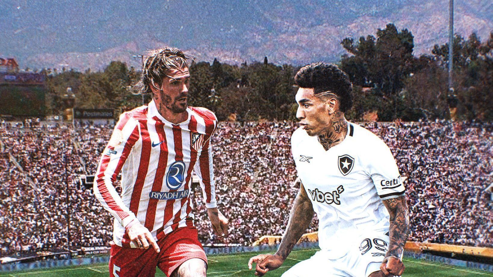 Atletico de Madrid e Botafogo estão escalados