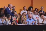 Em congresso do PSB, Alckmin chama Lula de “companheiro de trincheira”