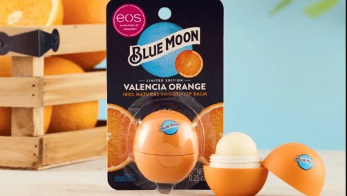 Protetor labial em parceria com a marca de cerveja Blue Moon