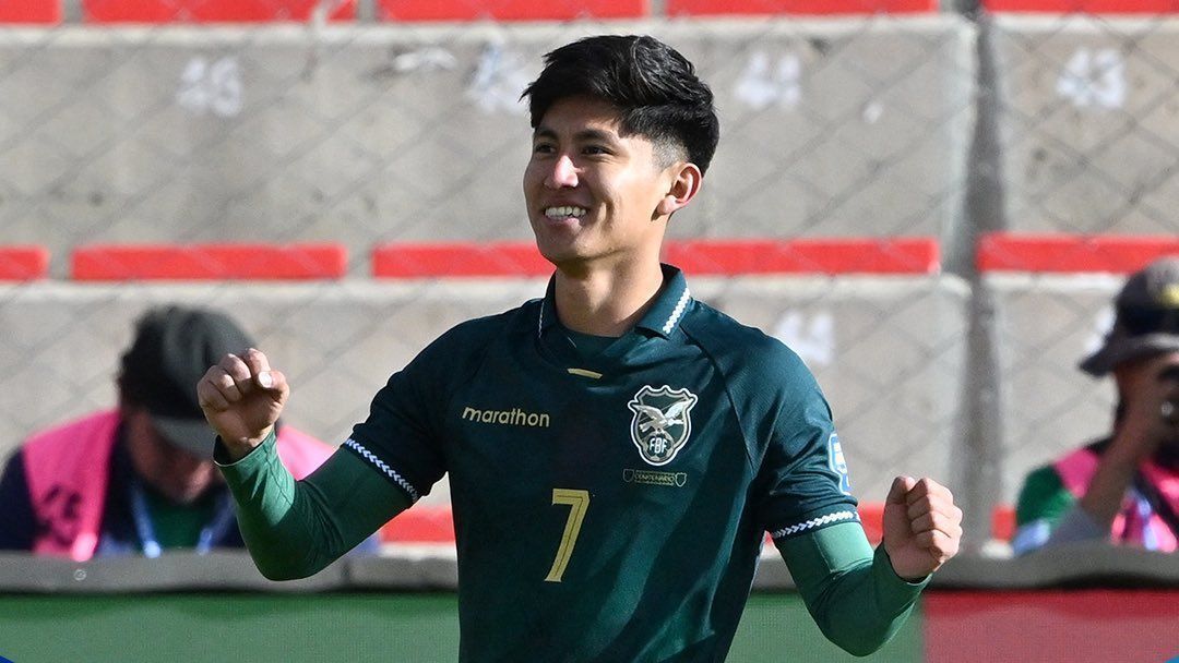 Miguelito, autor de um dos gols e artilheiro das Eliminatórias