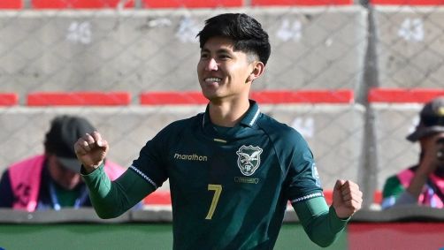 Miguelito, autor de um dos gols e artilheiro das Eliminatórias
