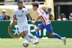 Atlético de Madrid antes do início do jogo