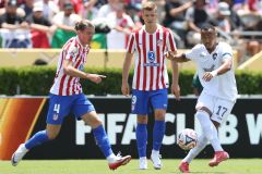 Atlético de Madrid antes do início do jogo