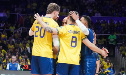 Seleção Masculina de Vôlei bate Ucrânia de virada em segunda vitória na VNL