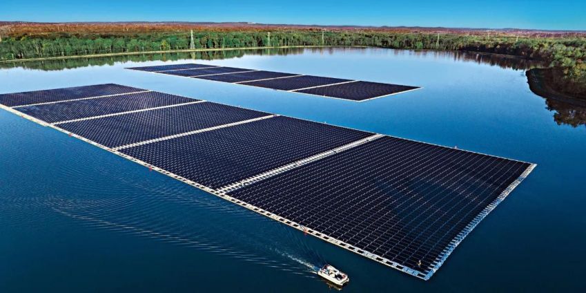 Fazendas solares flutuantes estão se popularizando no mundo inteiro • Electrek/Divulgação