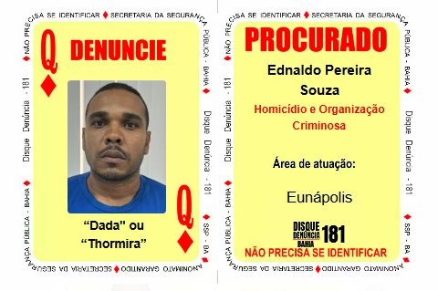 Ednaldo Pereira Souza, o “Dadaˮ • Divulgação/SSP-BA