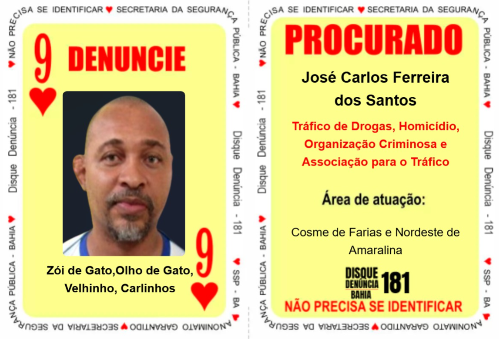 criminosos baianos foragidos no RJ