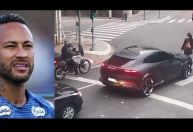 Ferrari milionária de Neymar é flagrada em infração de trânsito