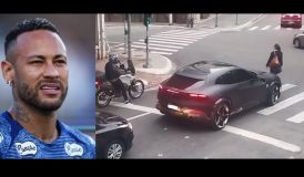 Ferrari milionária de Neymar é flagrada em infração de trânsito
