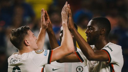 Jogadores do Chelsea celebram