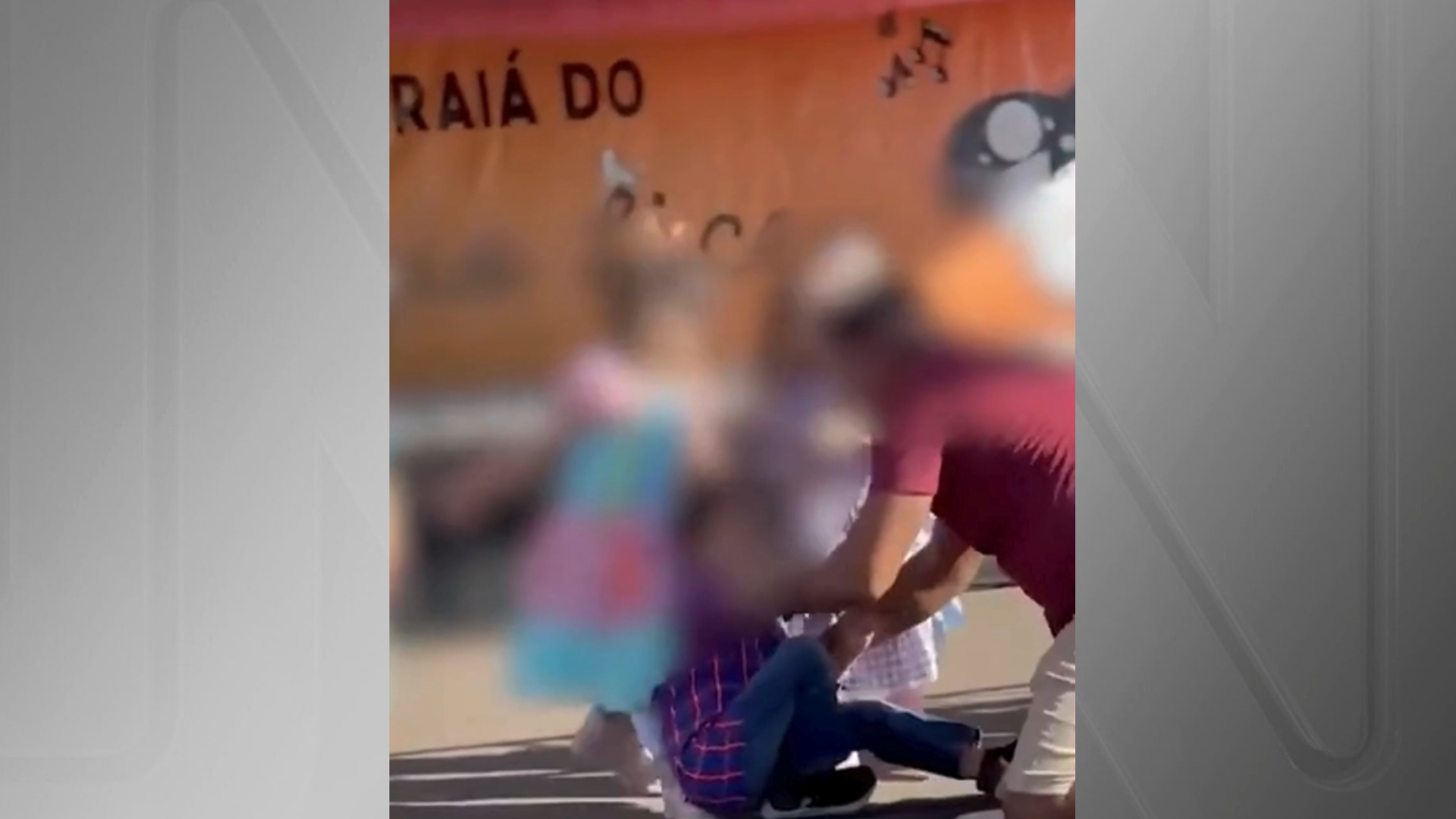 Imagem mostra homem após agredir criança em escola do DF
