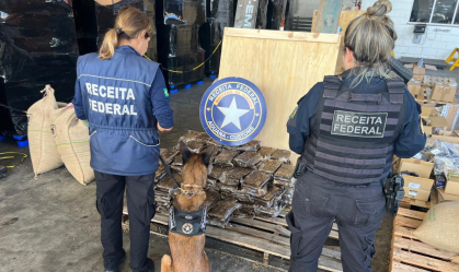 Receita apreende no Rio "café de cocaína" que tinha como destino a Alemanha