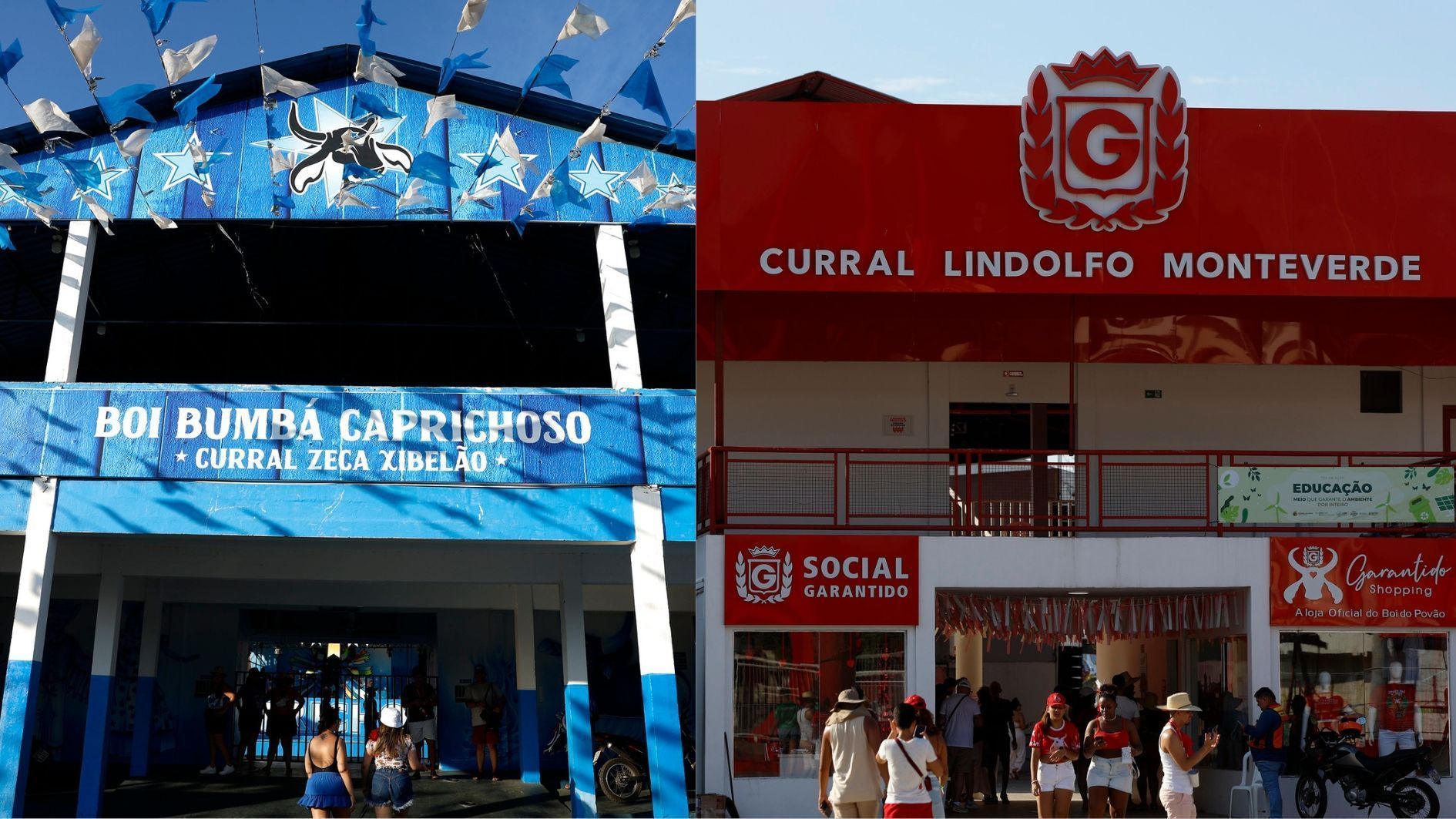 Currais de Caprichoso e Garantido