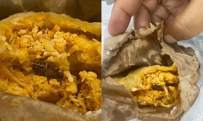 Adolescente encontra barata viva dentro de pastel em Copacabana