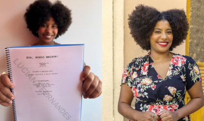 Atriz de "Êta Mundo Melhor!" comemora papel na novela: "Sonho realizado"
