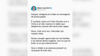 "Sem vagas": ex-prefeito de Florianópolis diz que voaria em balão que caiu
