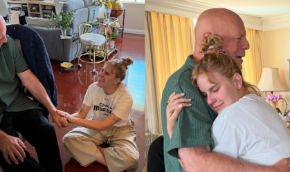 Filha de Bruce Willis compartilha momento fofo ao lado do pai; confira