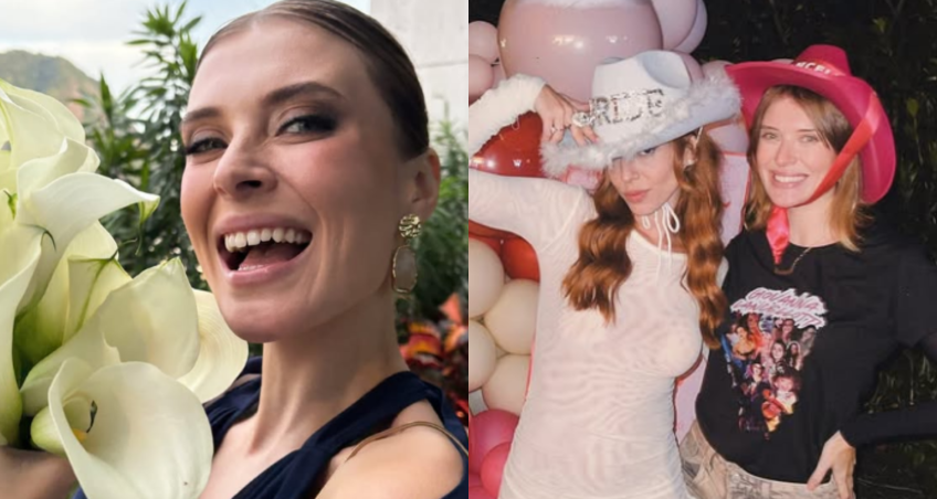 Fran Castro conquistou o famoso buquê do casamento de Giovanna Lancelotti • Instagram/Fran Castro